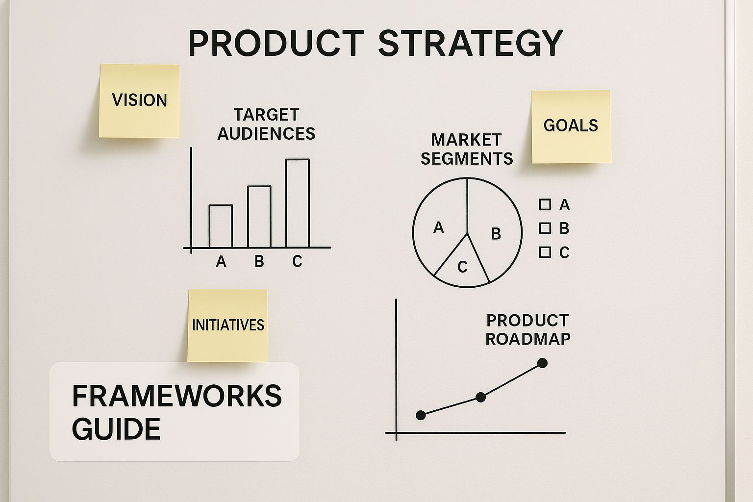 Infographic about product strategy framework