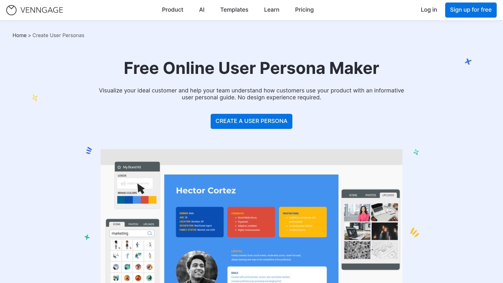 Venngage – Persona creator