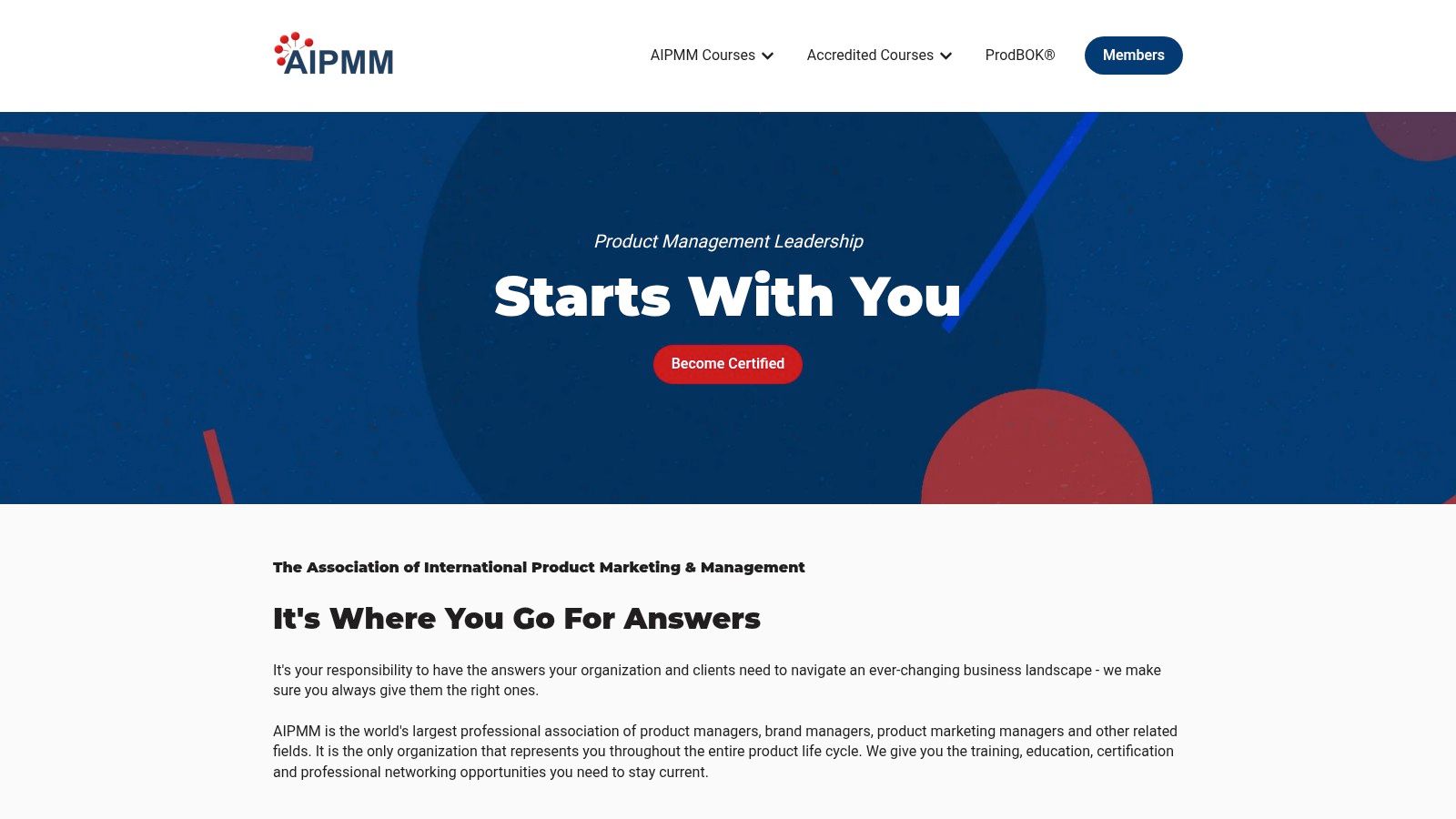 AIPMM (Association of International Product Marketing & Management)