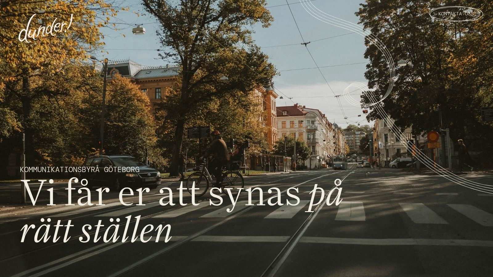 En gata i Göteborg där en pr byrå som Dunder Kommunikation kan ha sitt kontor.