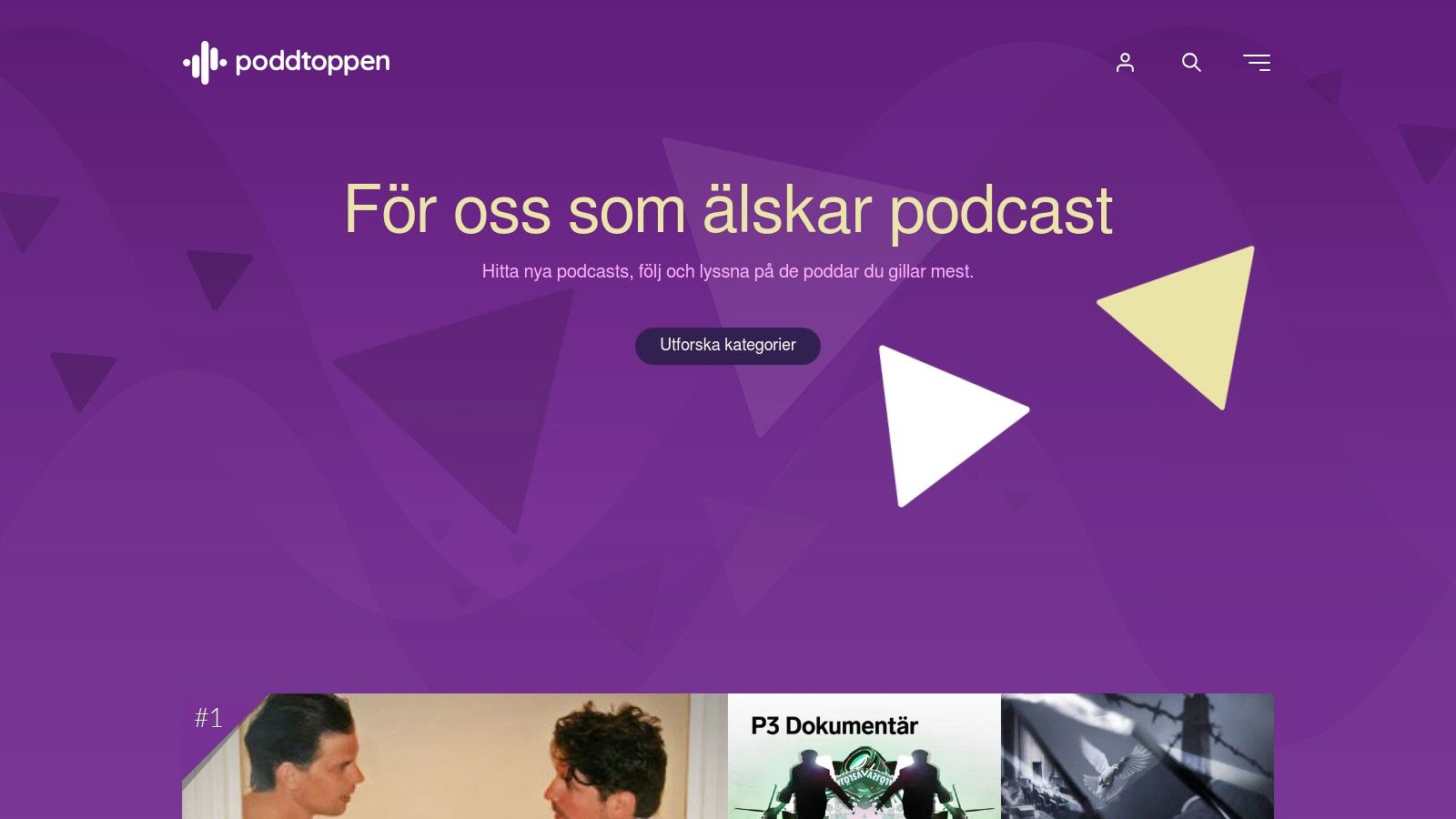 Topplistor på Poddtoppen.se