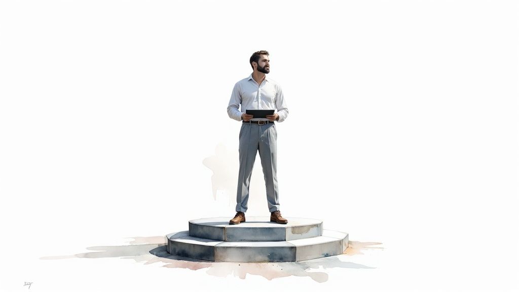 Kobieta szkoleniowiec prowadząca prezentację w nowoczesnym biurze