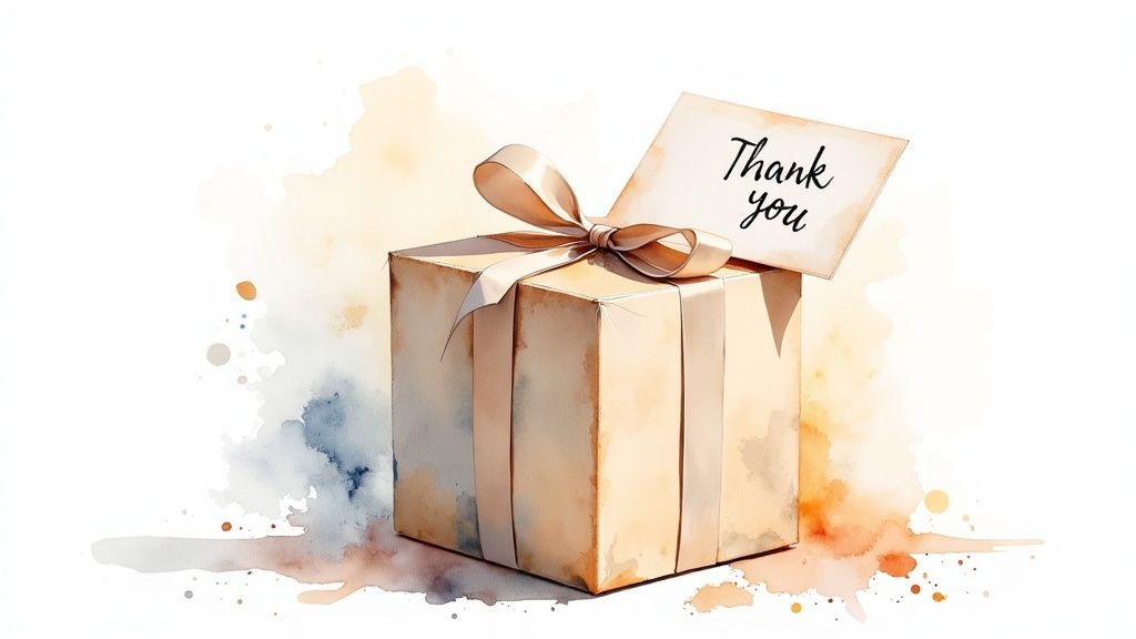 Corporate Gift Package with Thank-You Card