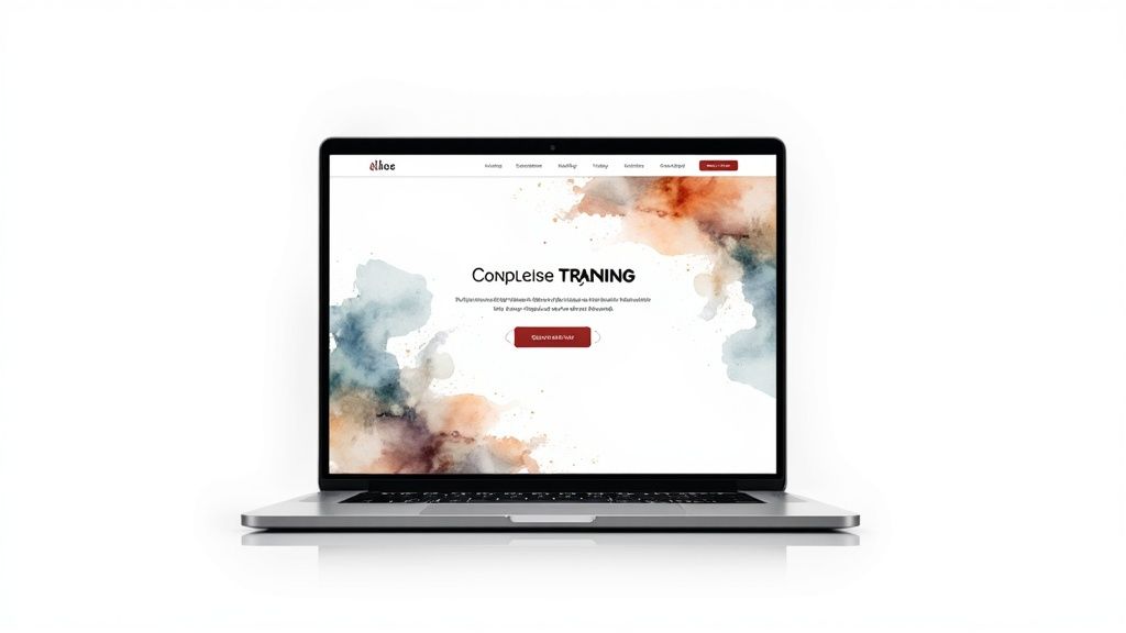 Osoba planująca strategię marketingową na tablicy