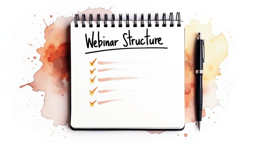 Osoby pracujące razem nad strategią promocyjną webinaru, używając laptopów i notatek samoprzylepnych