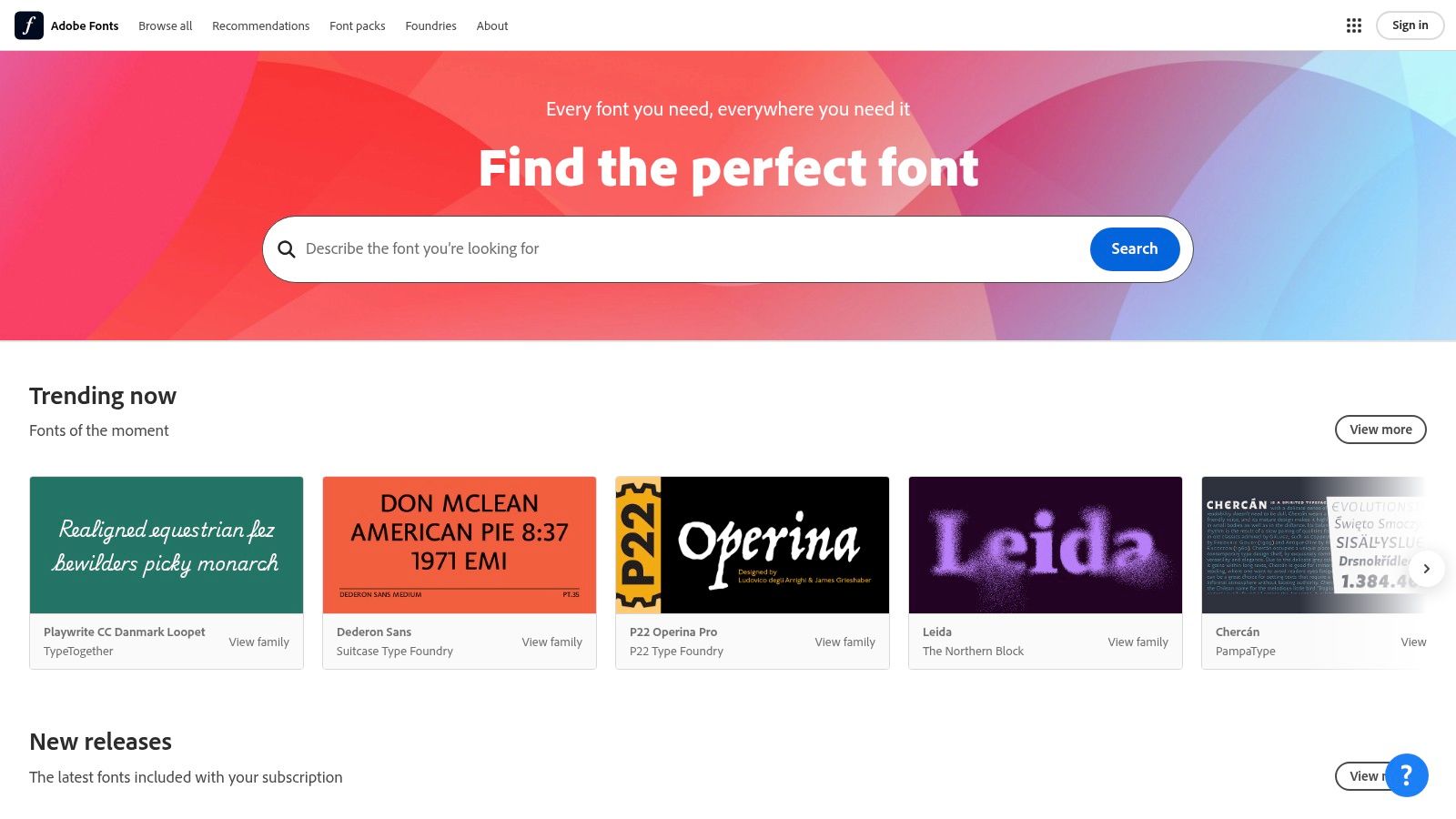 Adobe Fonts