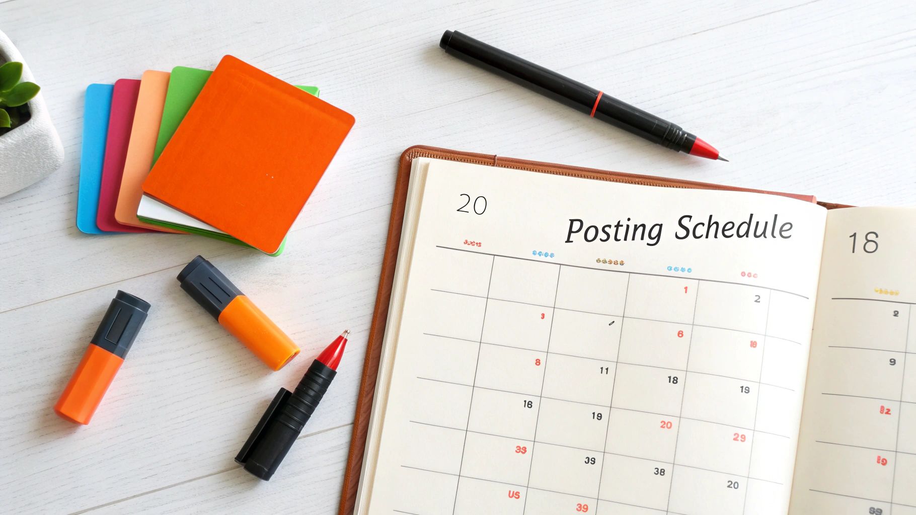 Maintain Consistent Posting Schedule