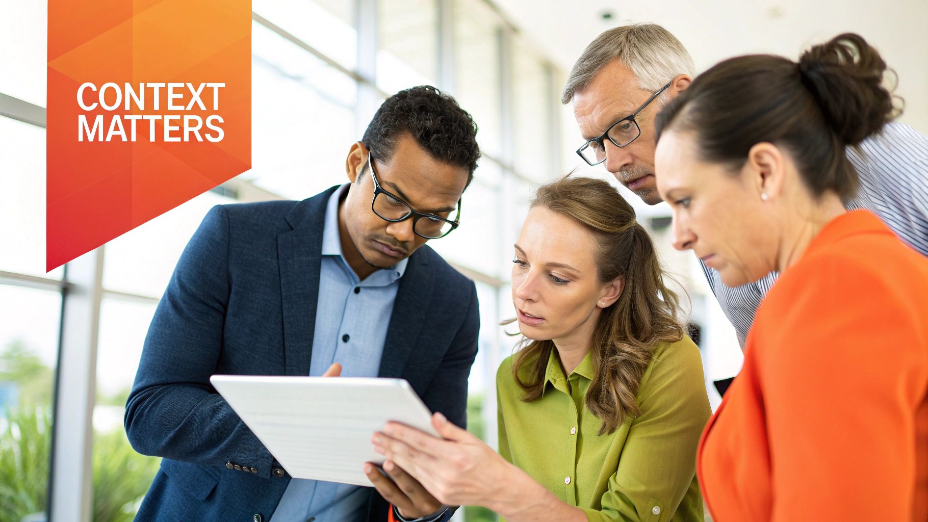 An image showing a magnifying glass over a world map, symbolizing the need to understand global and cultural contexts in advertising.