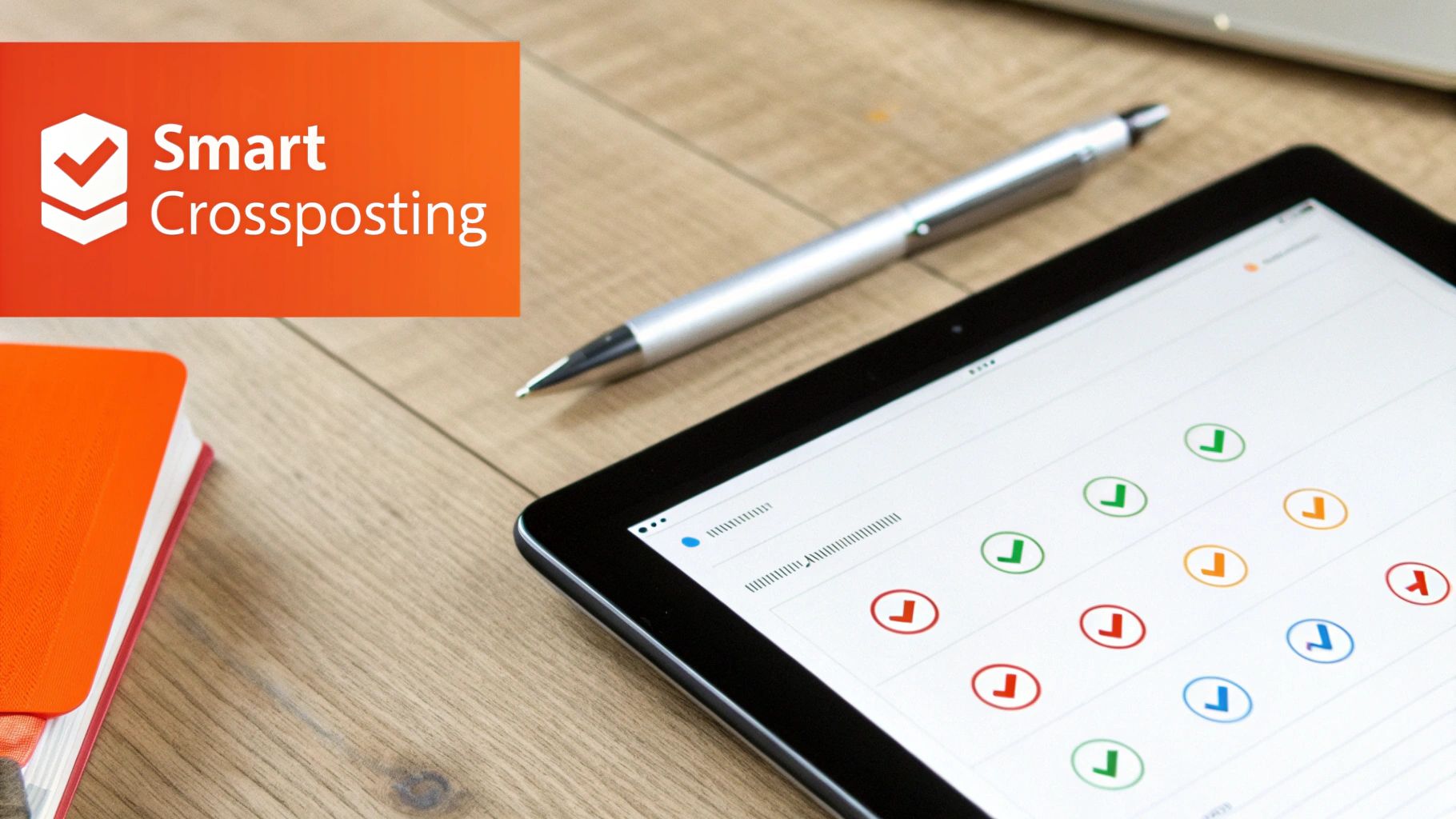 A person strategically planning moves on a board, symbolizing thoughtful crossposting.