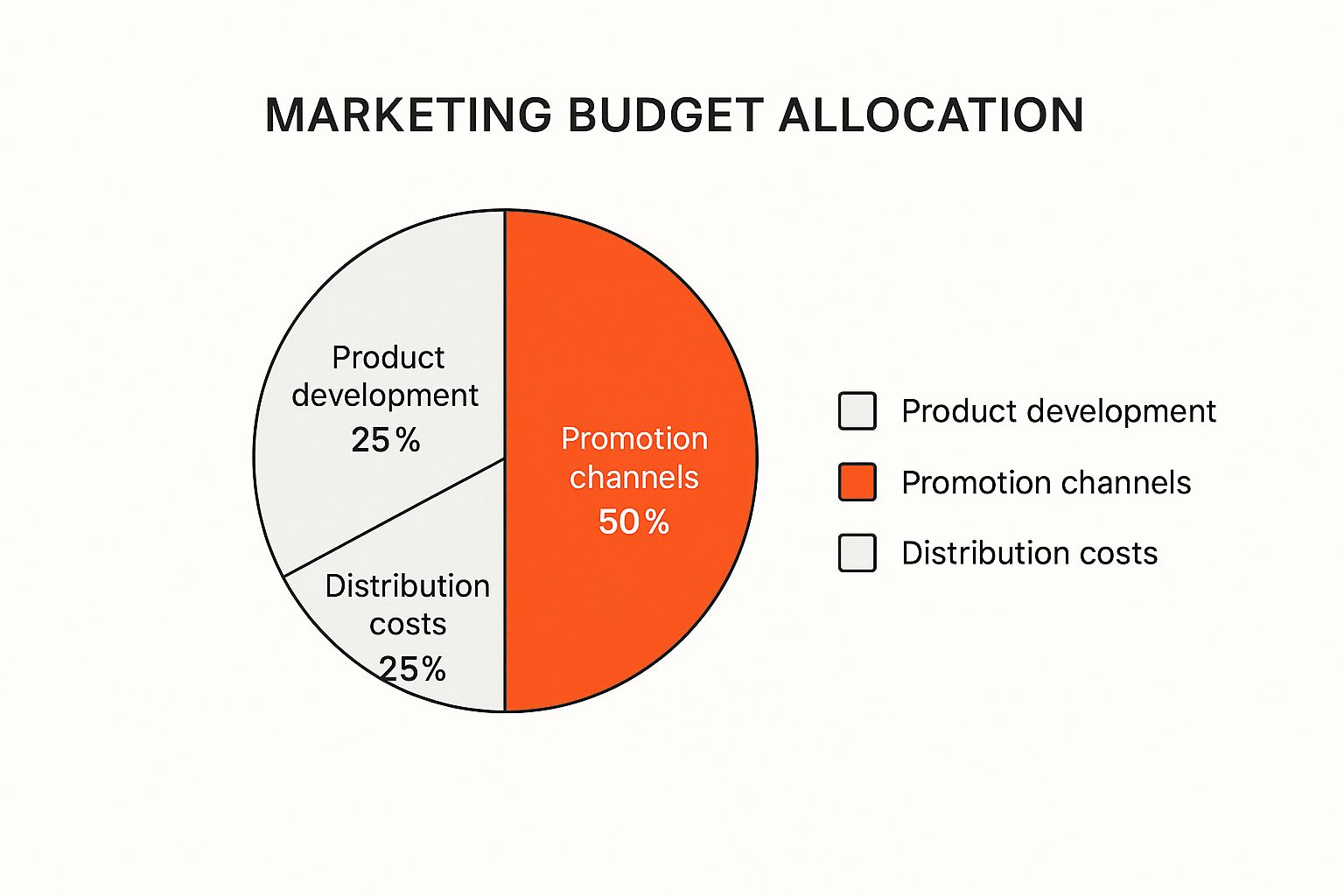 Infographic about how to market new product