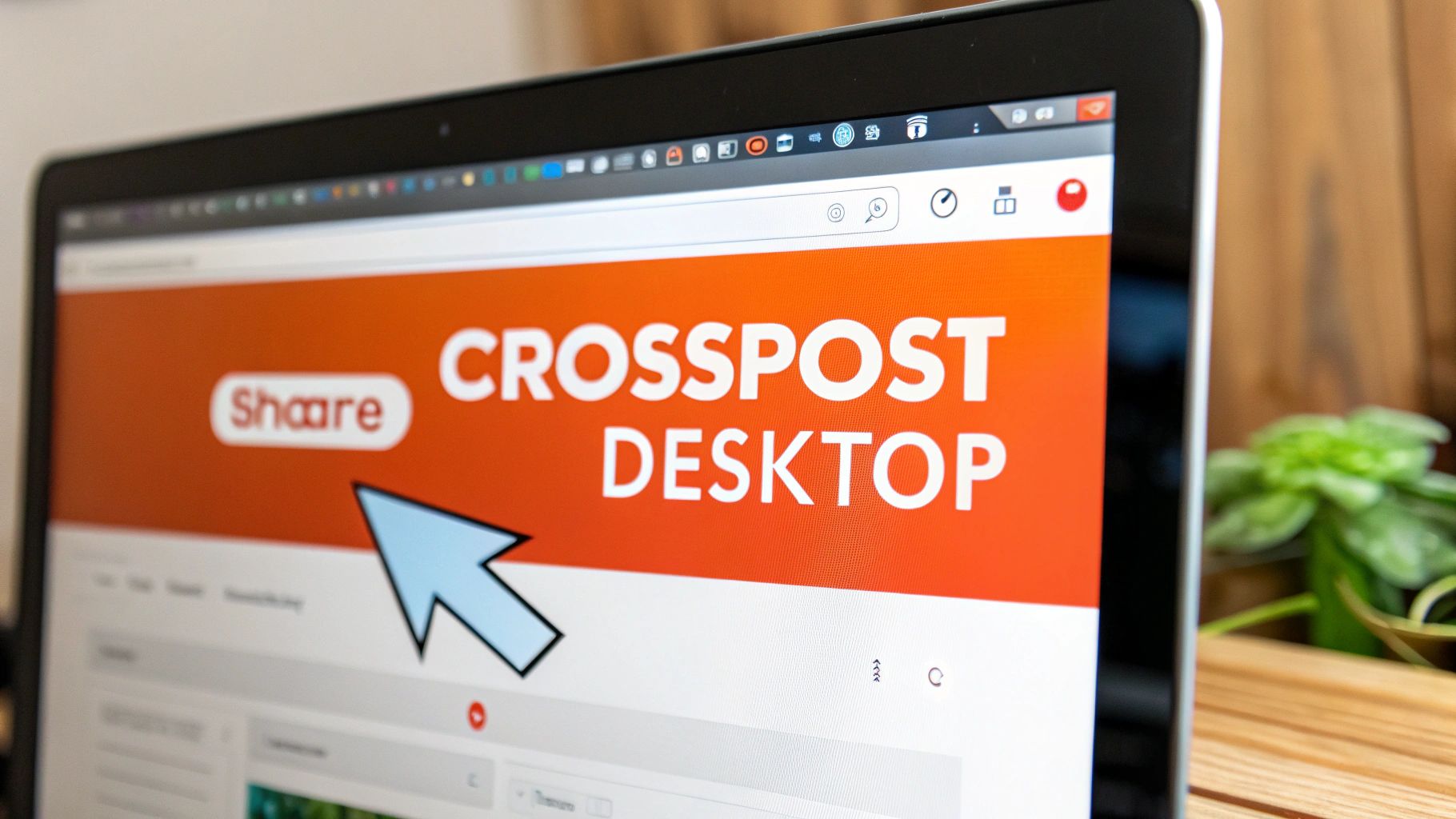 A screenshot of the Reddit interface showing the 'Share' and 'Crosspost' buttons beneath a post.
