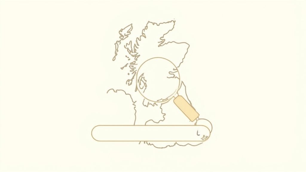 A picturesque view of a winding road through the Scottish Highlands