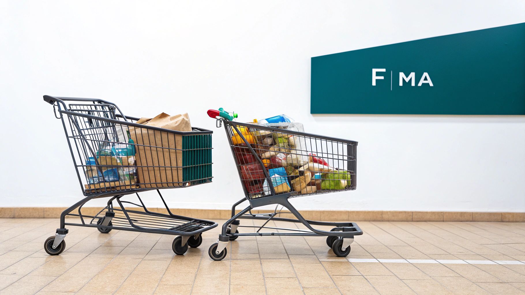A close-up shot of a hand writing the F = ma formula on a chalkboard.