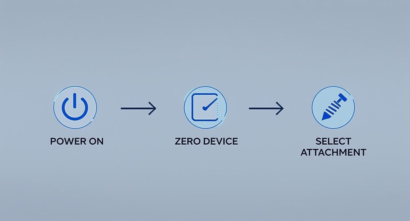 Infographic about how to use a a dynamometer