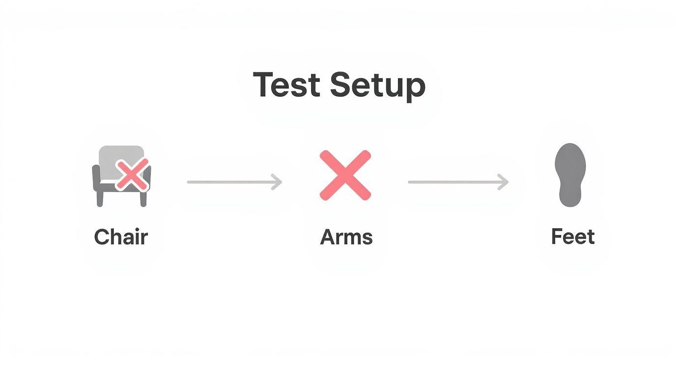 Infographic about sit to stand test norms