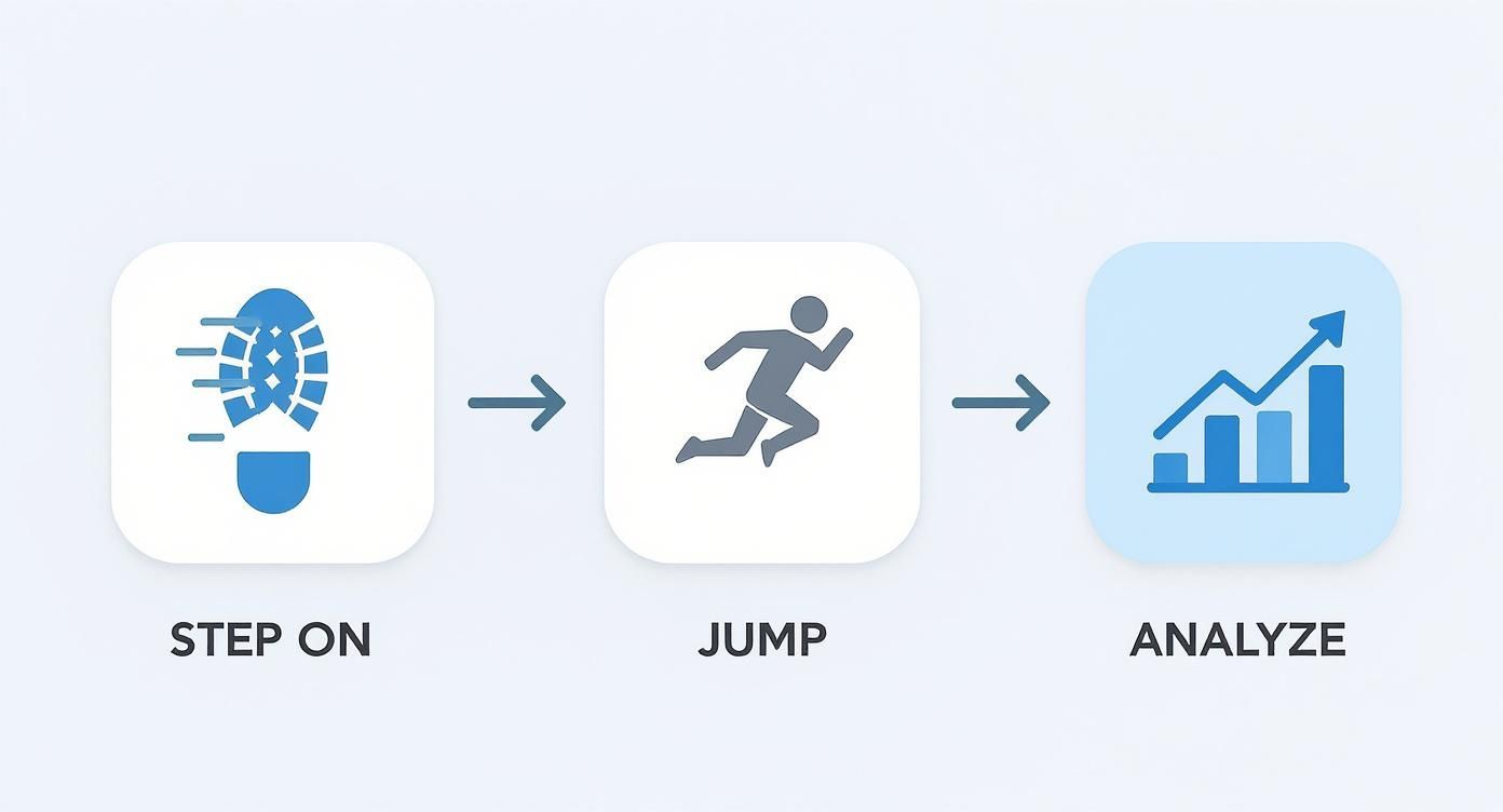 Infographic about measure jump height