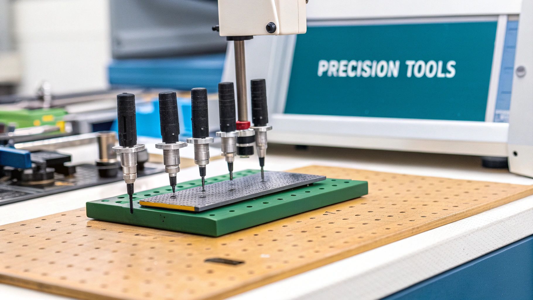 Athlete using a device to measure vertical jump