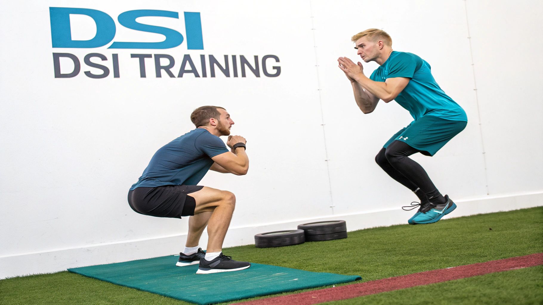 A man lifting a heavy barbell during a squat exercise, showcasing maximal strength training.