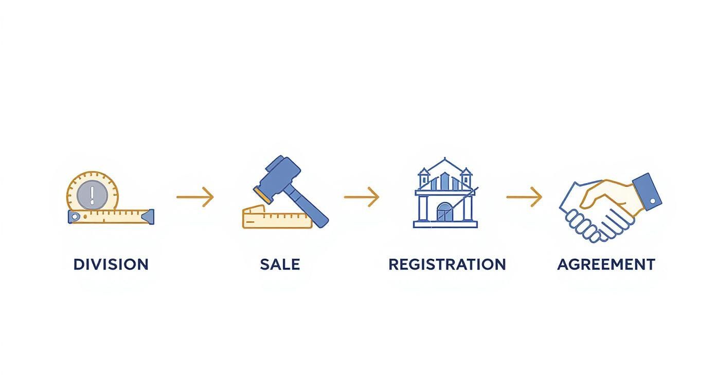 Infographic about פירוק שיתוף במקרקעין
