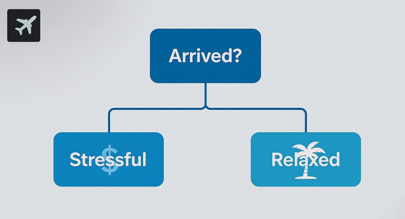 Infographic about airport transfers sunshine coast