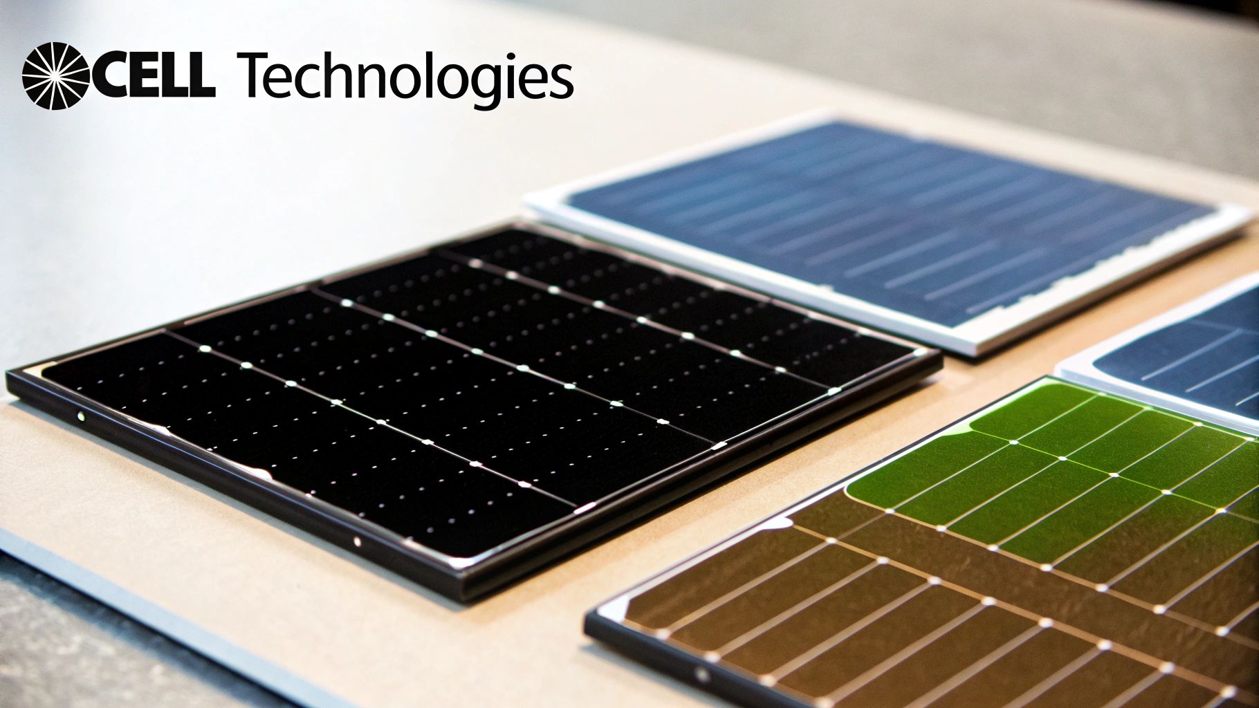 Solar cells being examined, showcasing the advanced technology within Tier 1 modules.