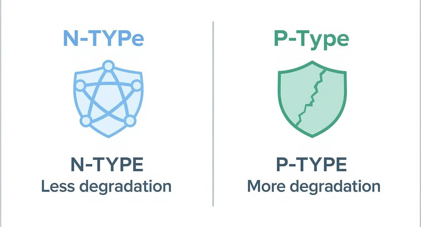 Infographic about n type solar panels