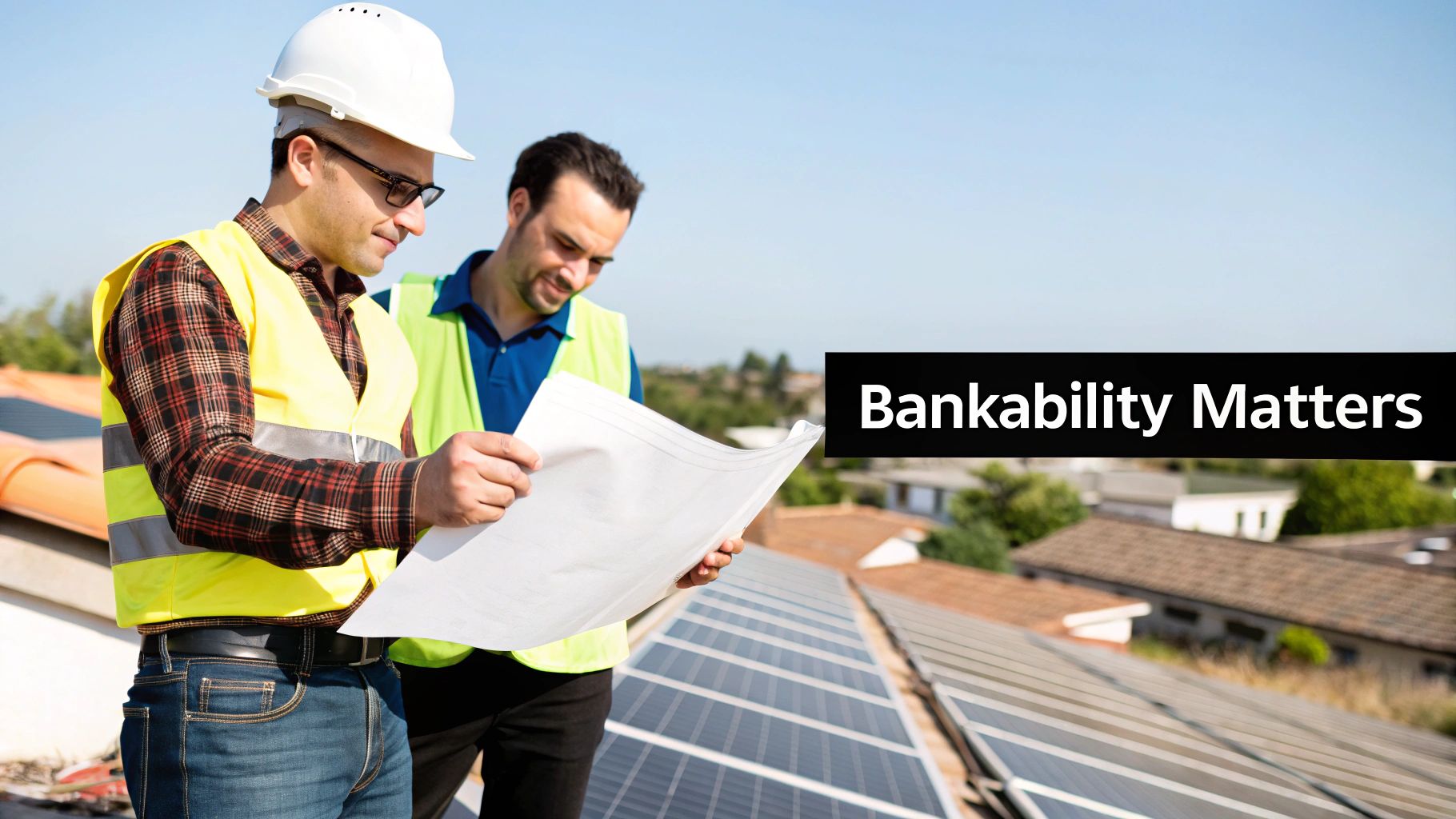 Solar panels being installed on a residential roof, highlighting the importance of module selection.