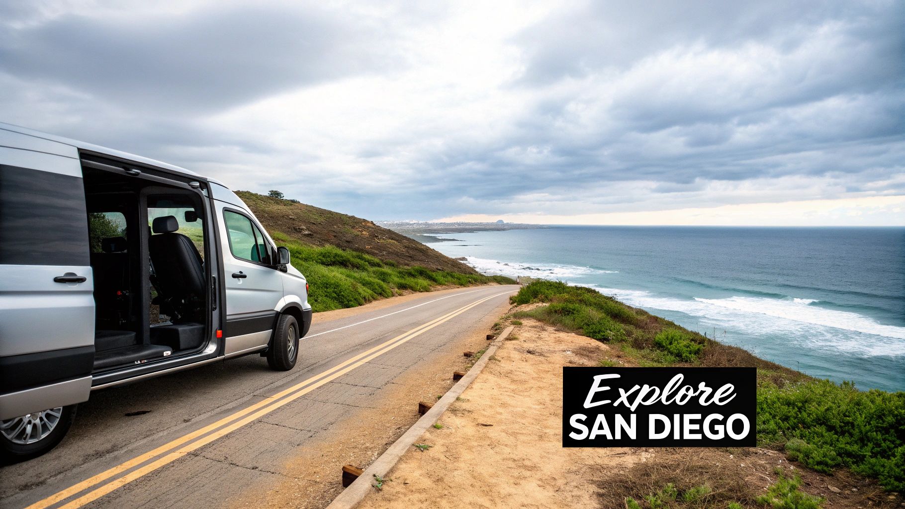 Sprinter Van on the Coast