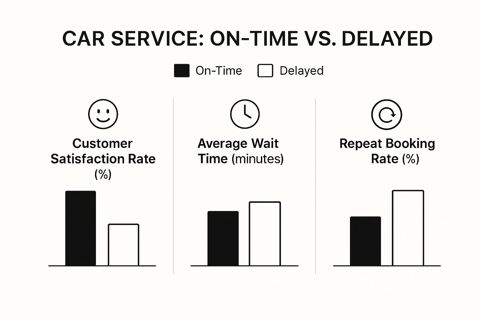 Infographic about on time car service