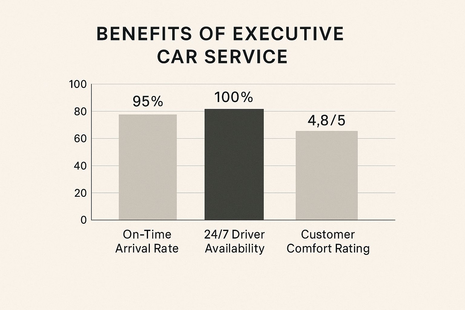 Infographic about executive car service