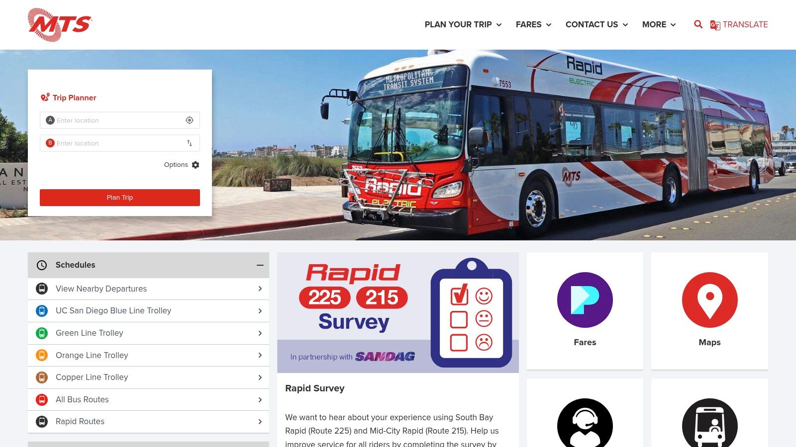 Metropolitan Transit System (MTS) UC San Diego Blue Line