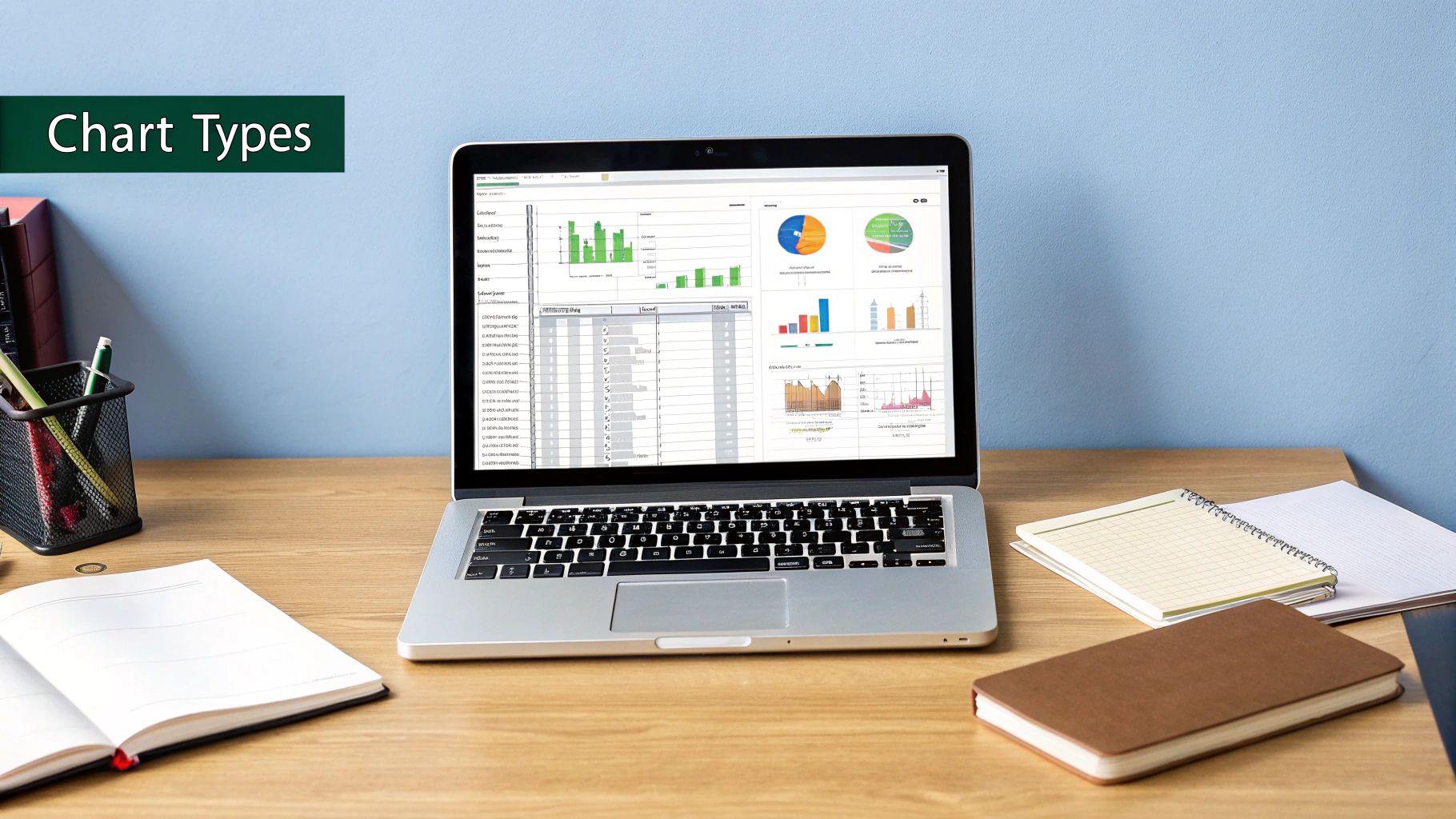 A screenshot of an Excel spreadsheet with well-organized data in columns and rows, with clear headers for month, sales, and expenses.