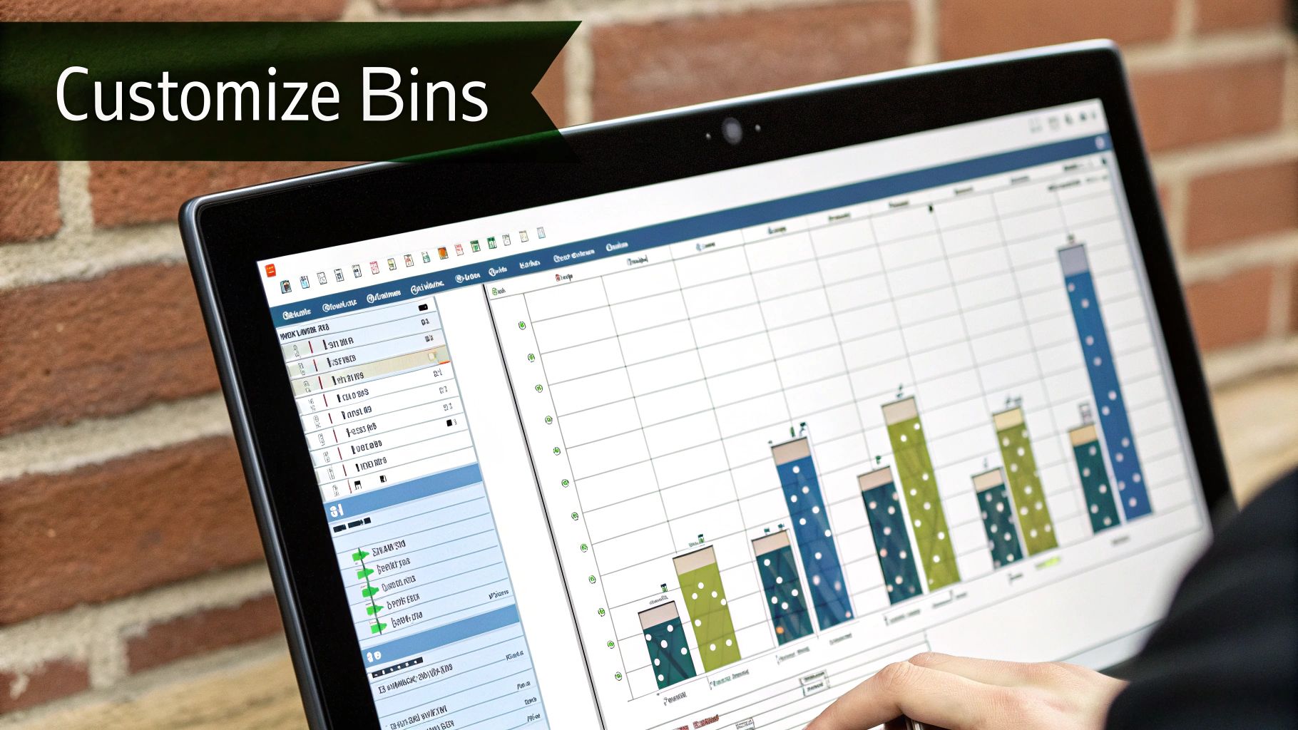 Example of a histogram graph excel