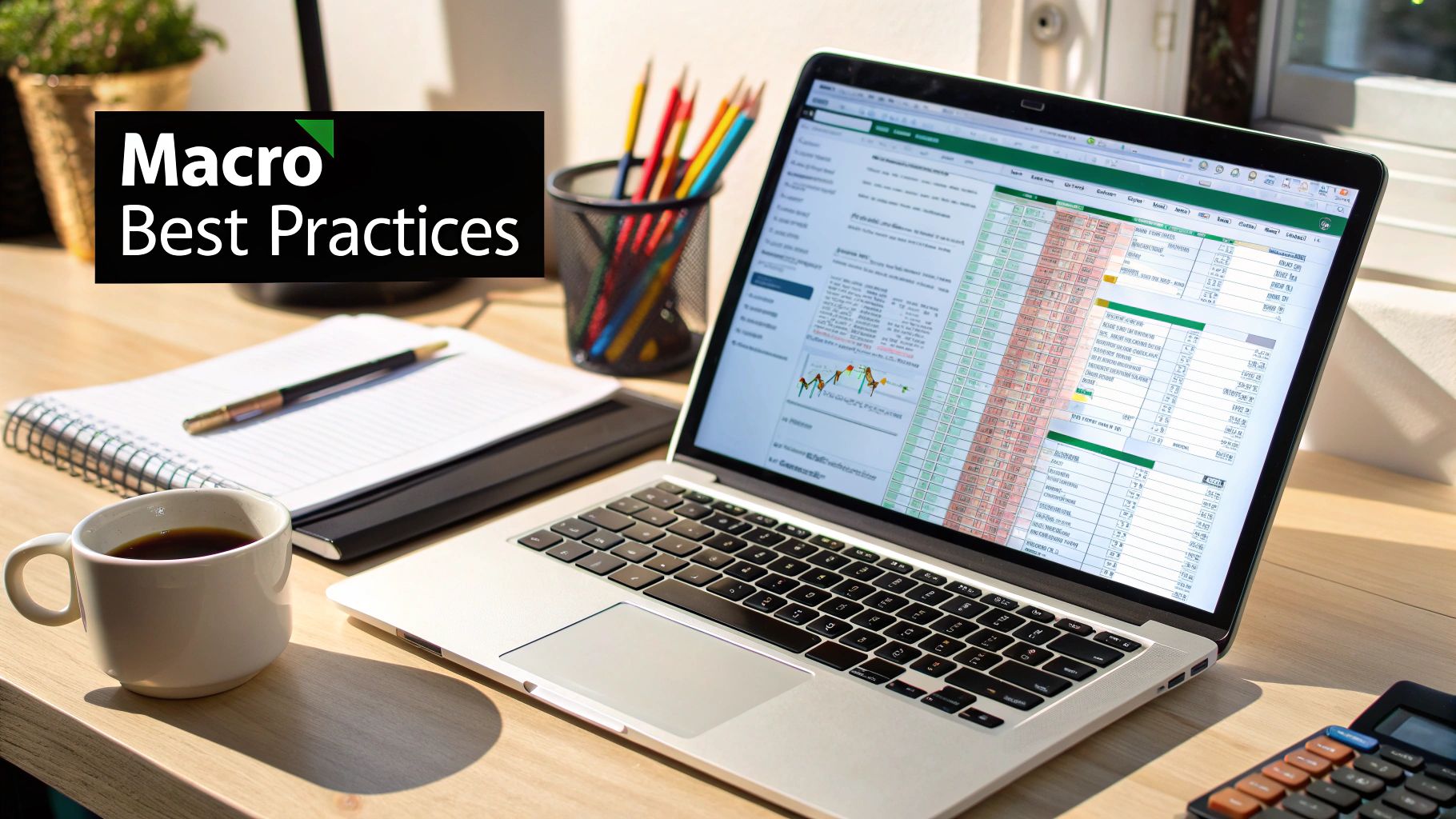 Image of person working on a laptop with Excel open