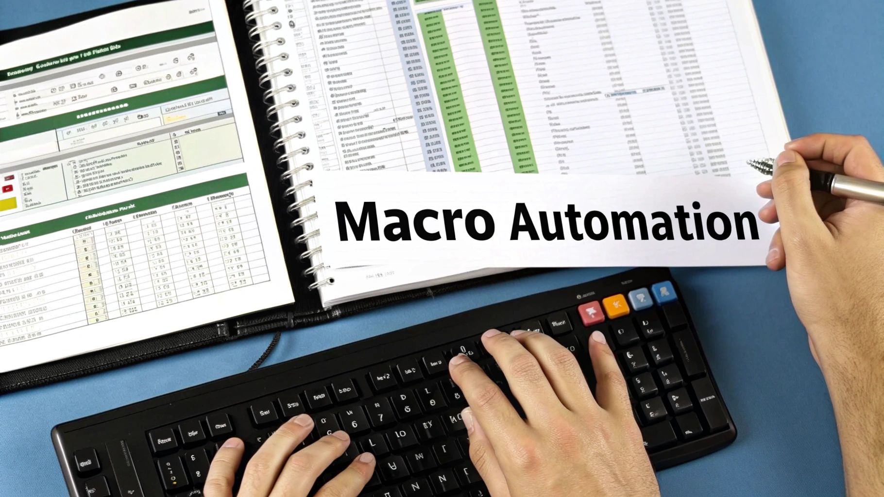 Image of Excel spreadsheets and formulas with "Boost Efficiency" text