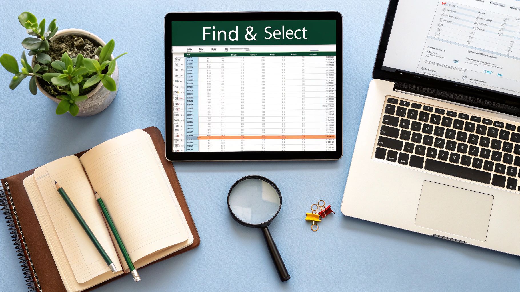 Find and Select Options in Excel
