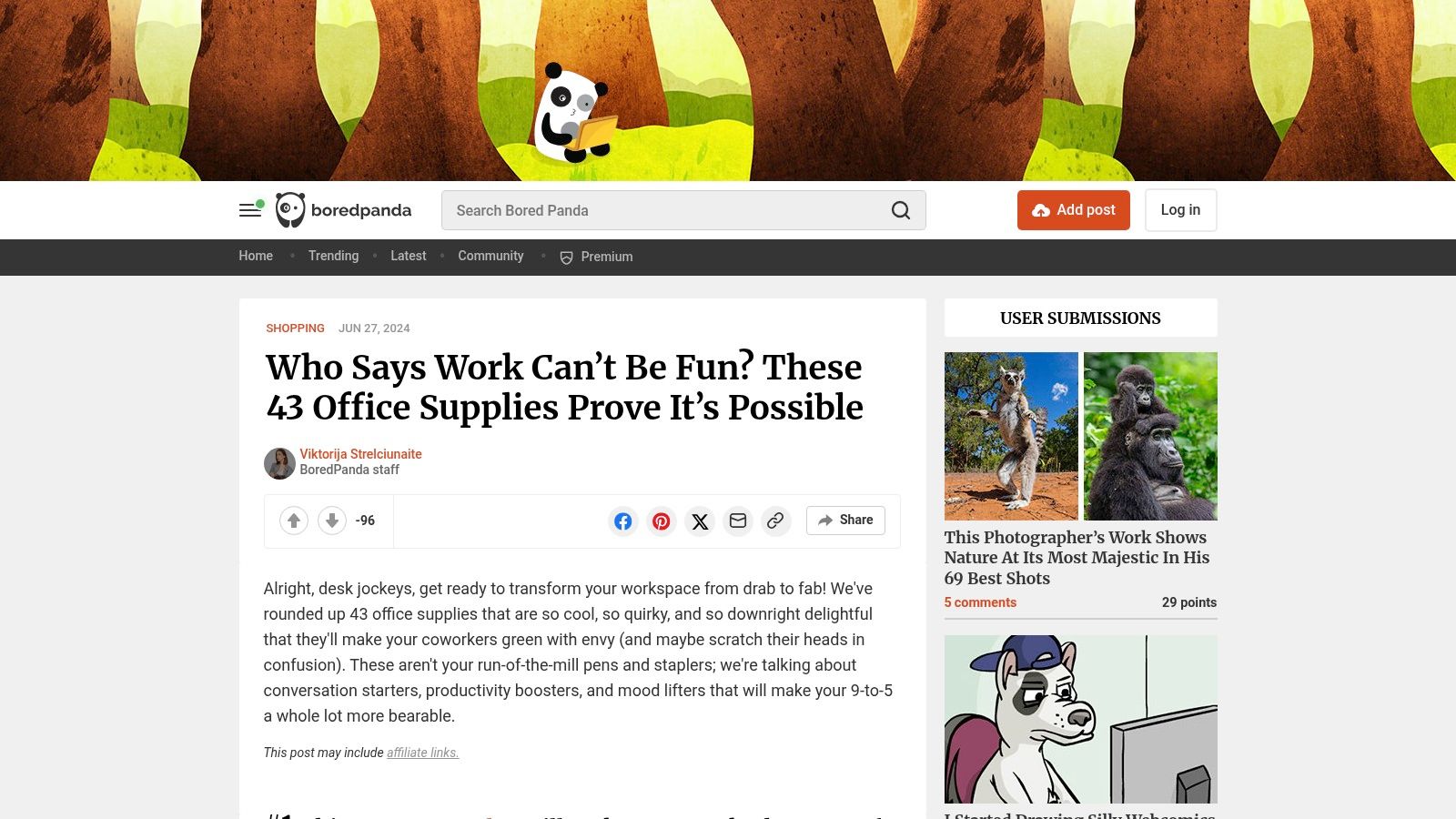 Bored Panda's Novelty Office Supplies Compilation