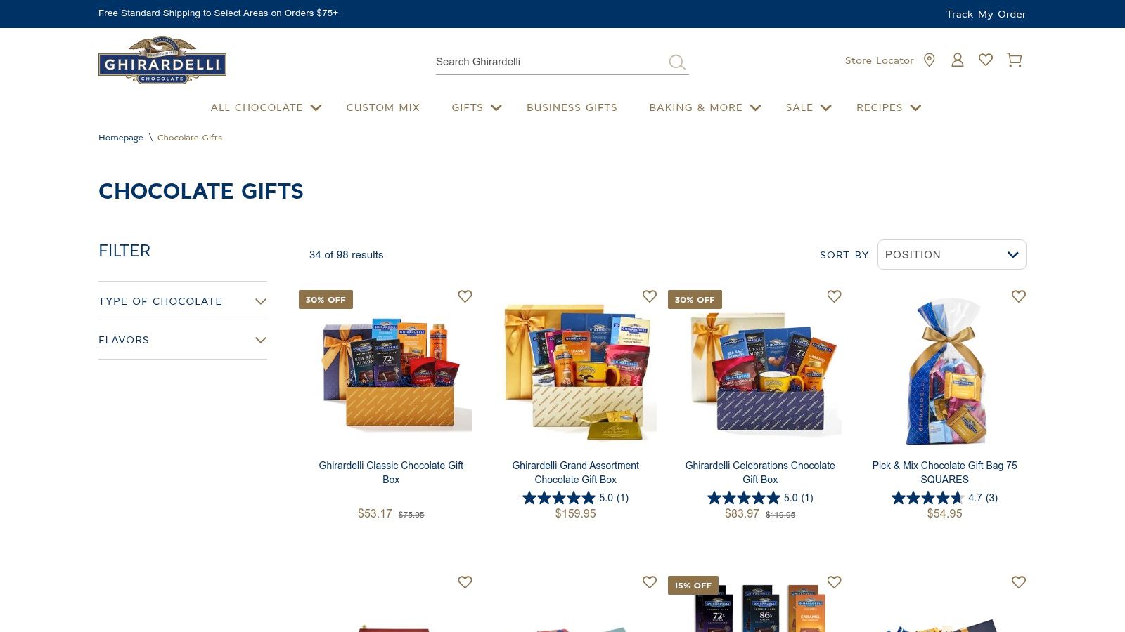 Gourmet Snack Box or Chocolate Collection