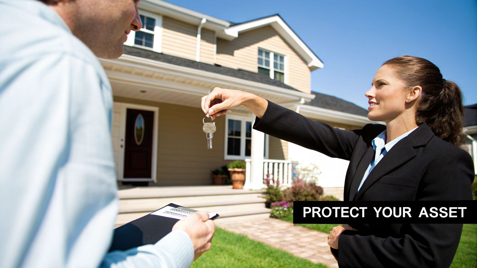 A well-maintained suburban house in Yucaipa, representing a sound rental investment.