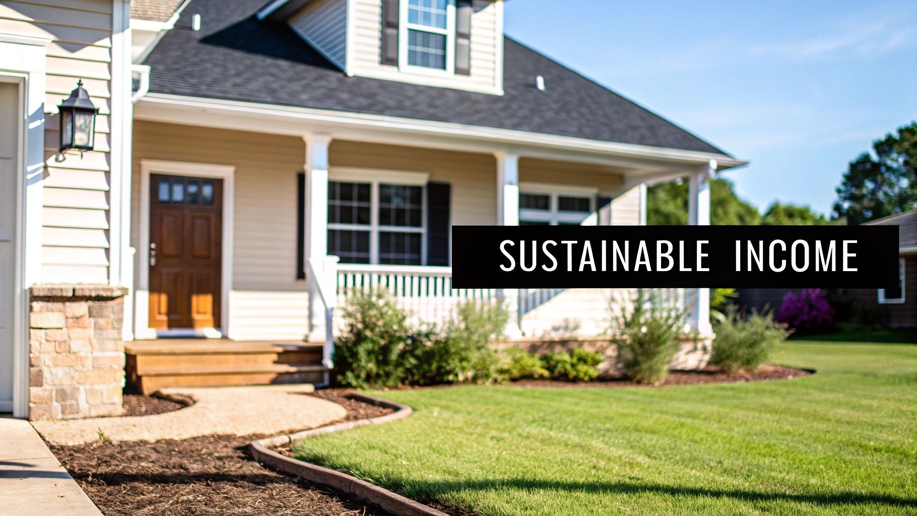Family enjoying their long-term rental home, symbolizing stability and wealth building.