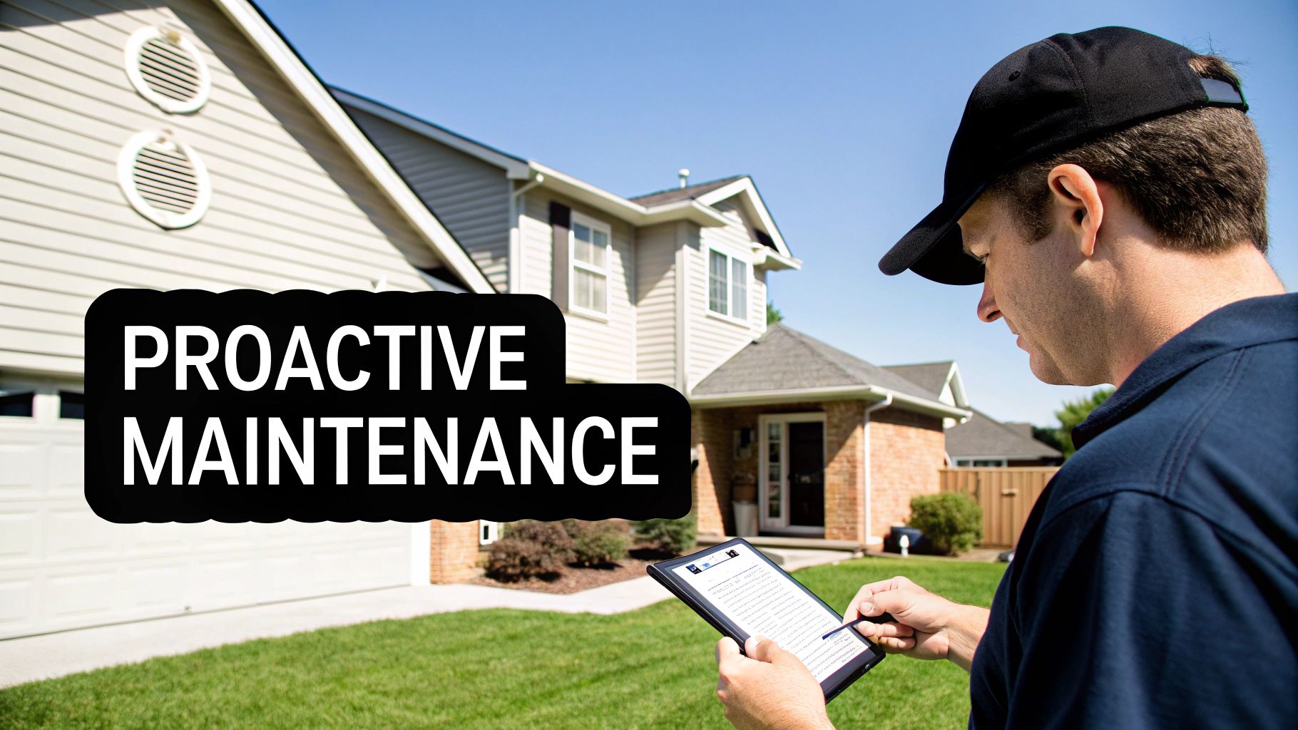 A well-maintained single-family home with a green lawn.