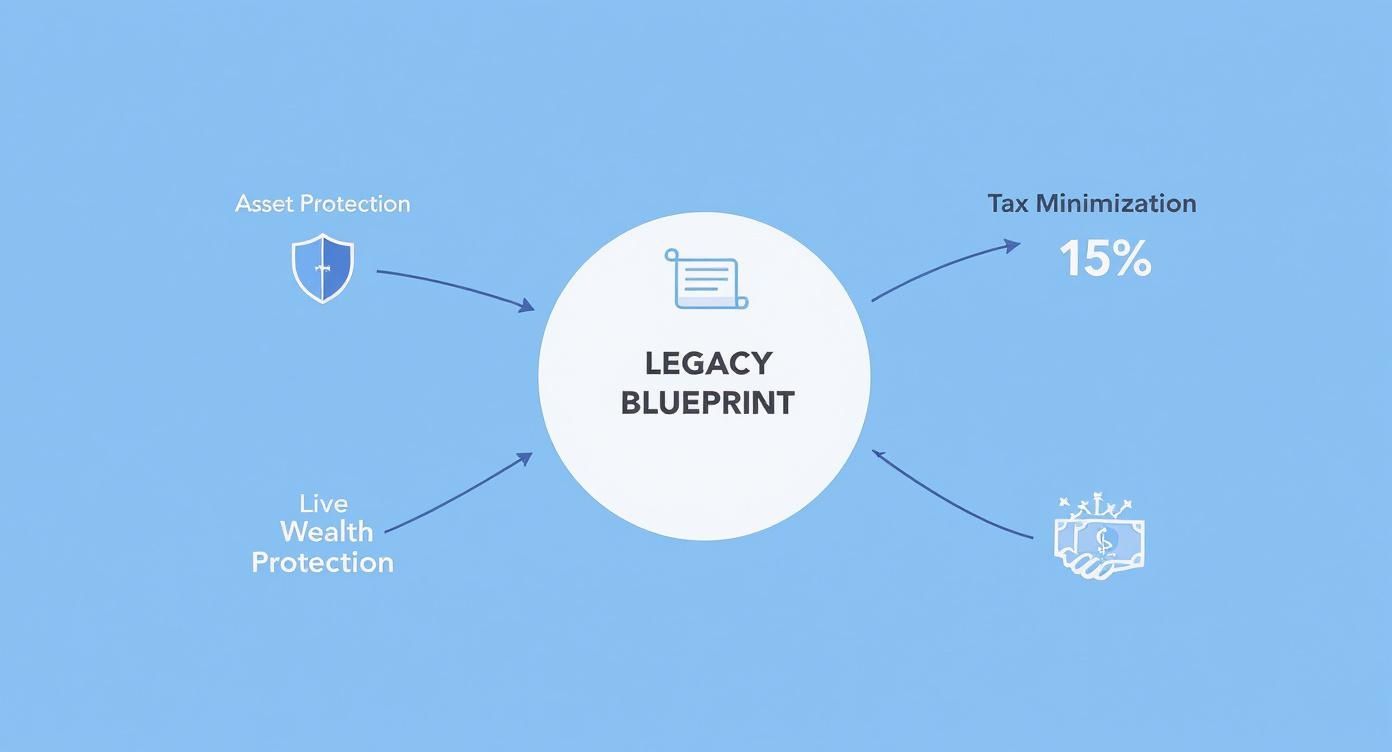 Infographic about high net worth estate planning