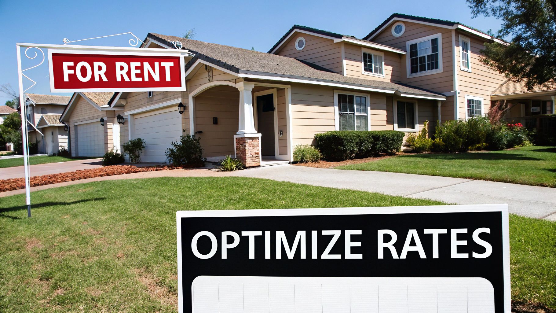 A charming Redlands, California home with a well-manicured lawn.