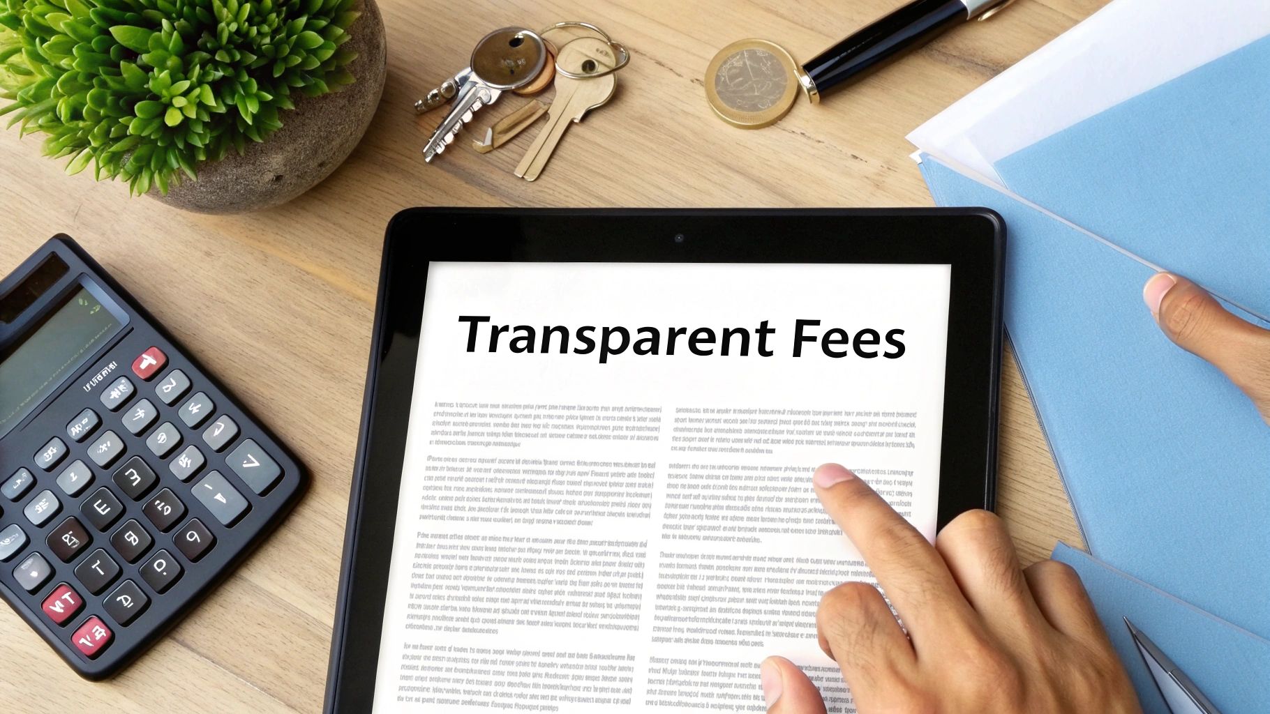 Transparent fee structure