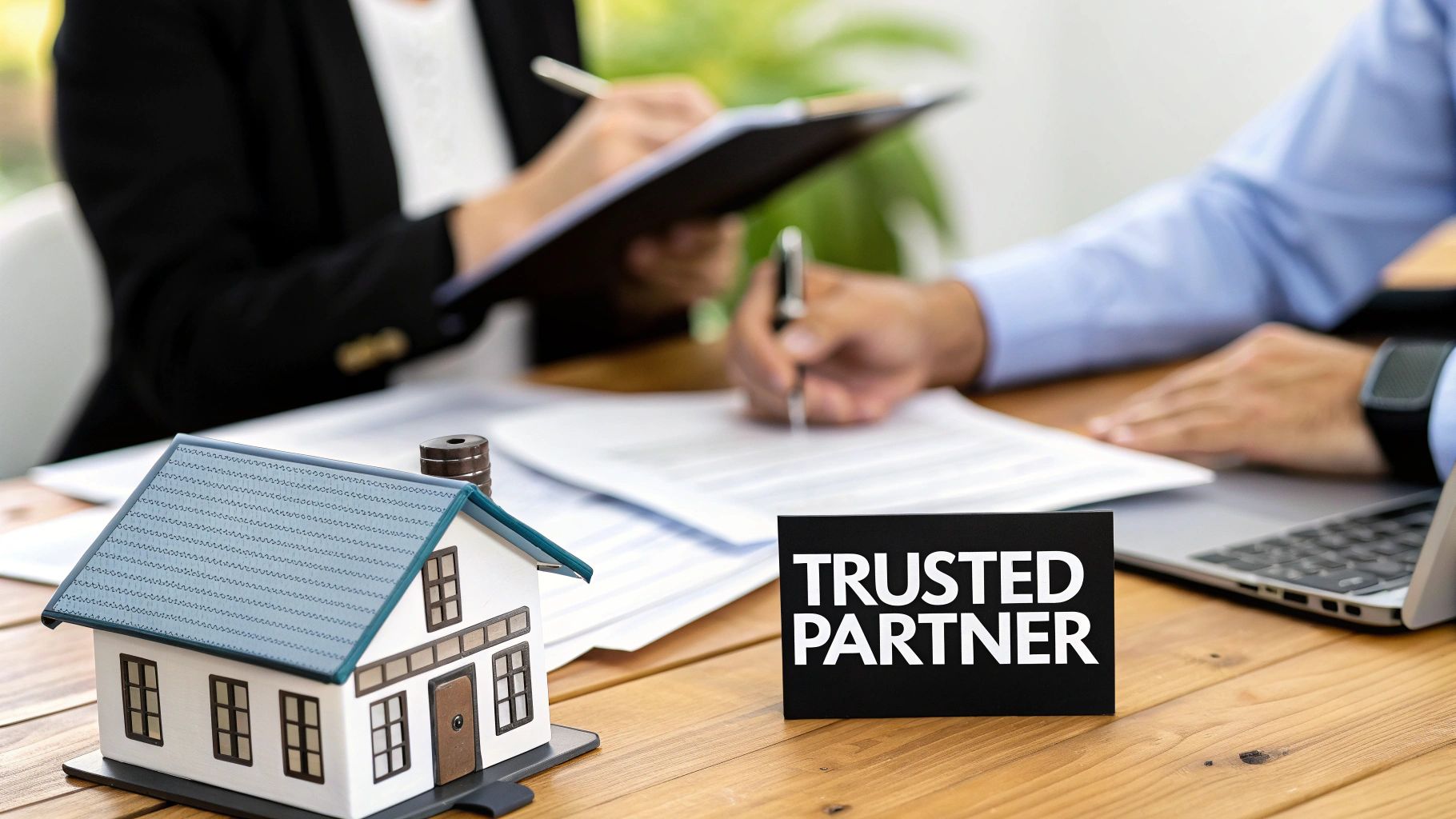 A modern home with a well-manicured lawn under a clear sky in Beaumont, CA.