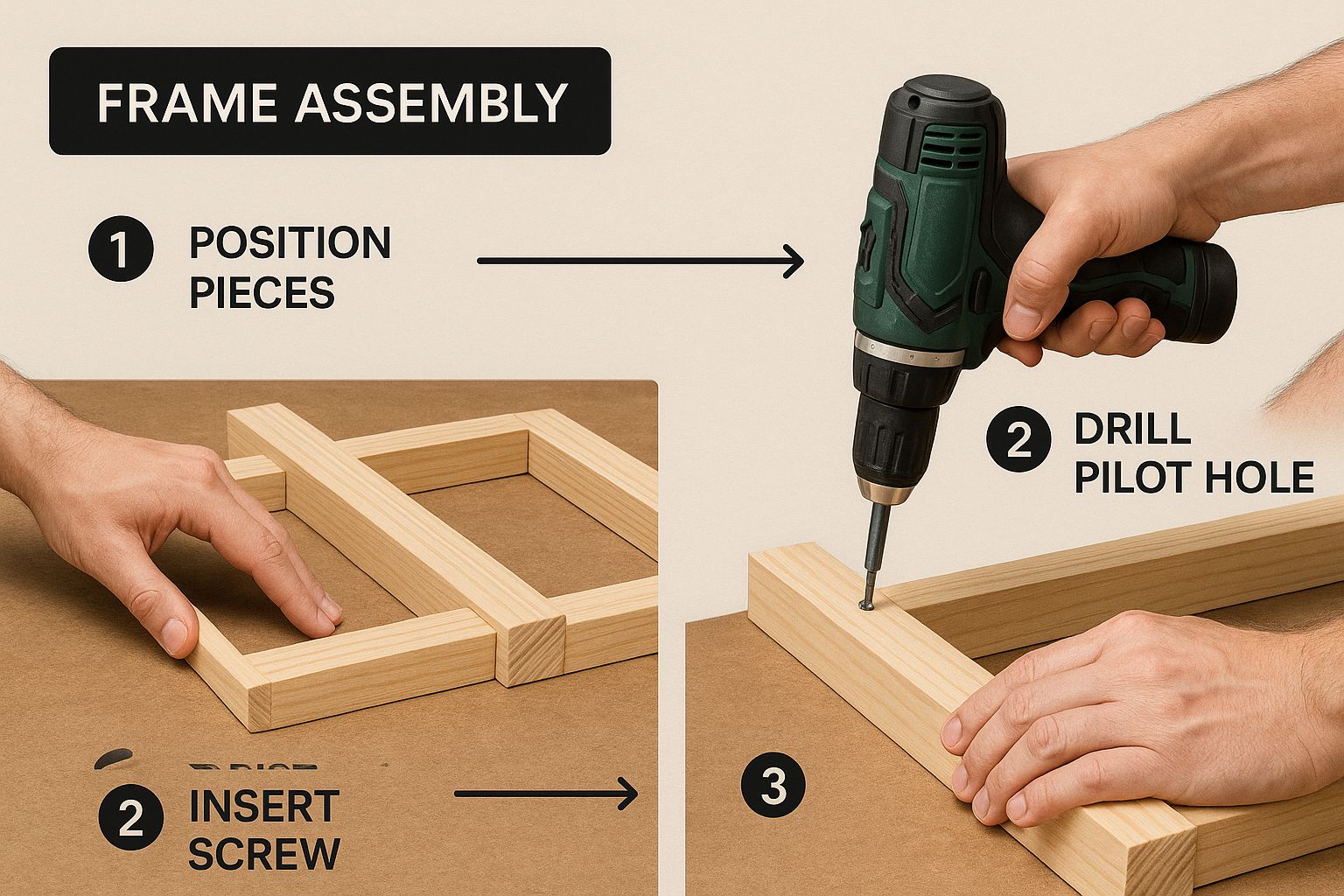 Infographic about how to make a fabric headboard