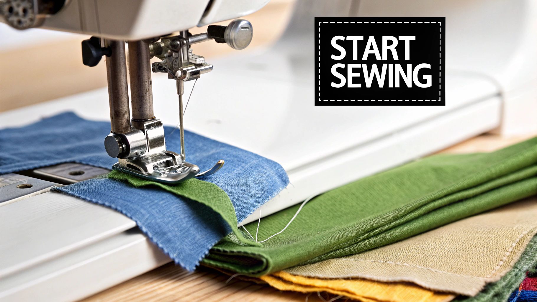 Sewing a cushion cover