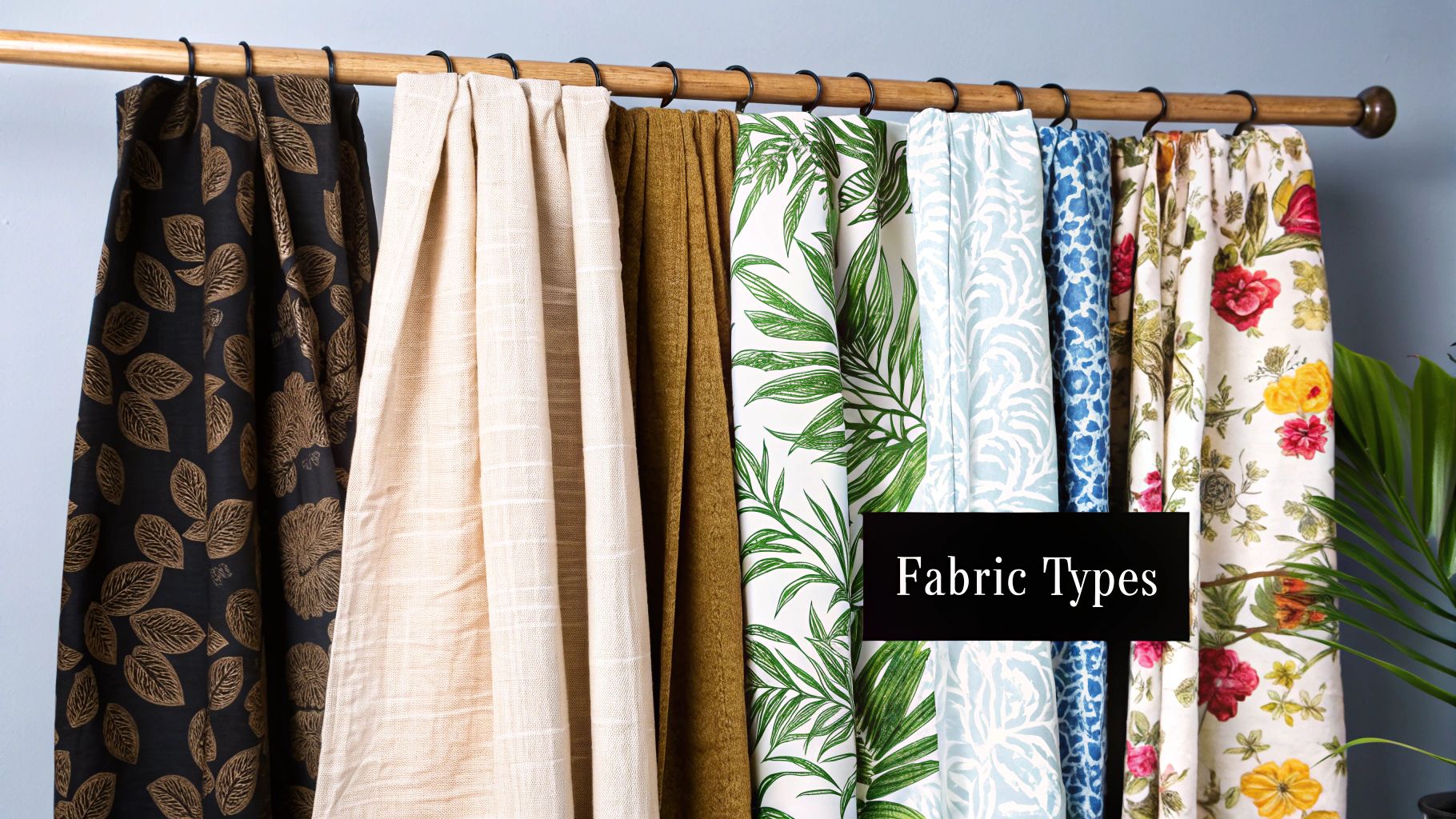 Curtain fabric materials