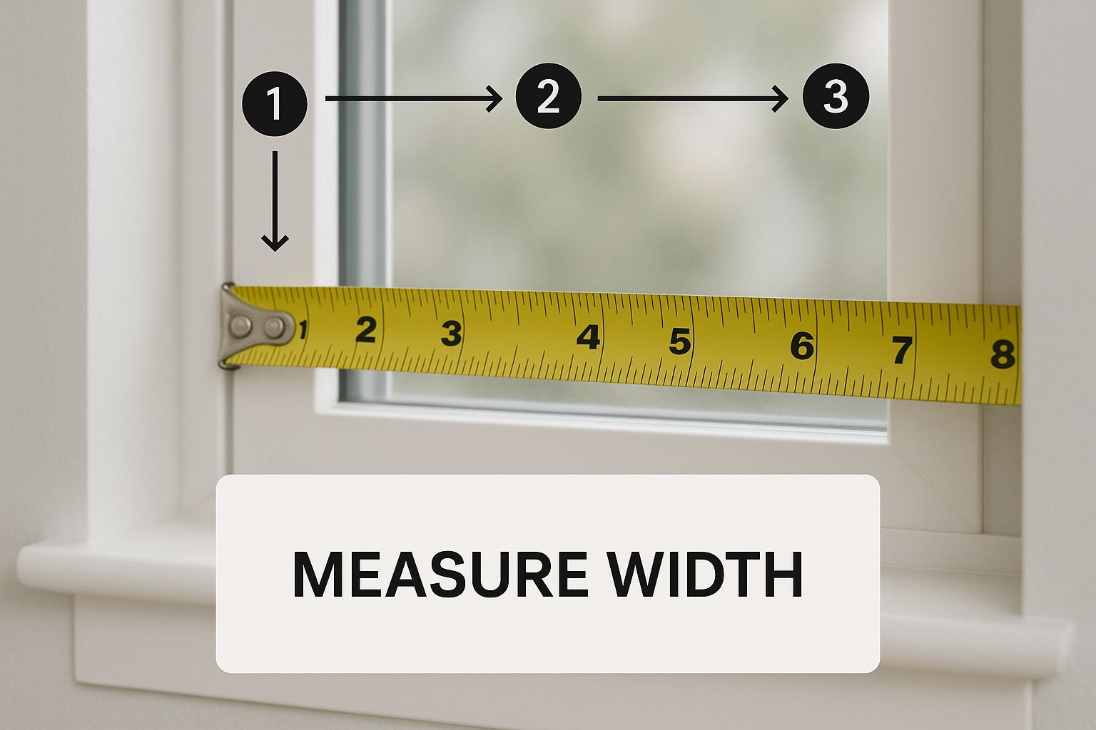 Infographic about how to measure for curtains