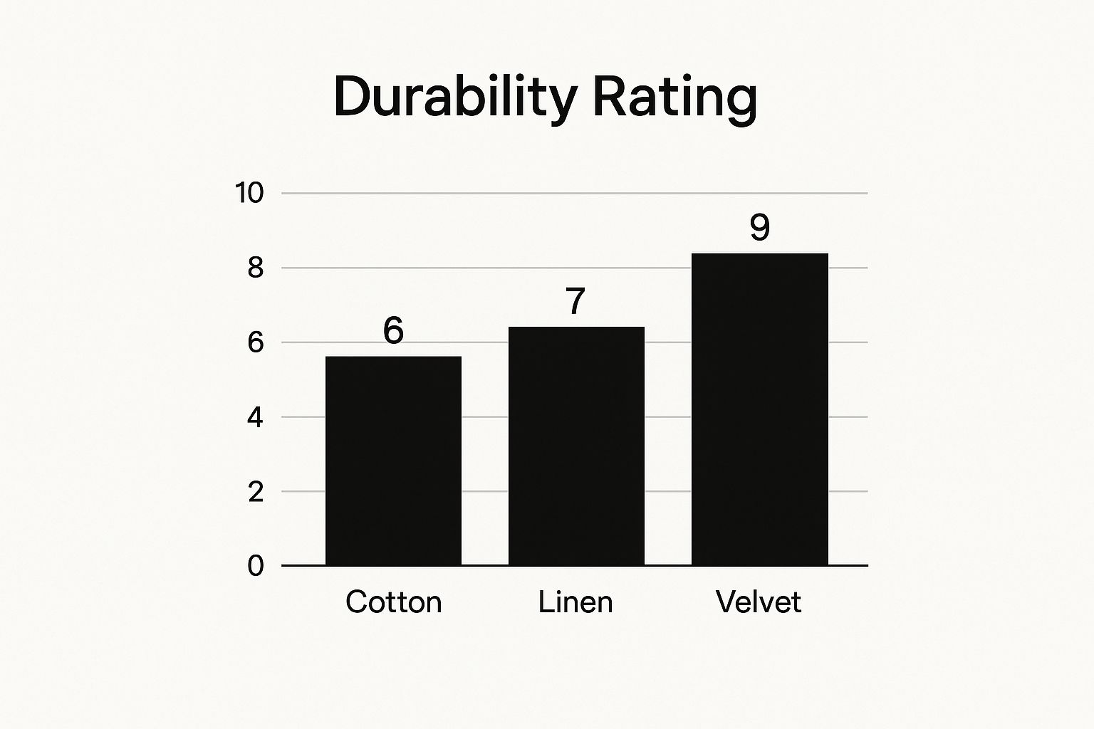 Infographic about curtain fabric material